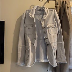 ivory leather jacket